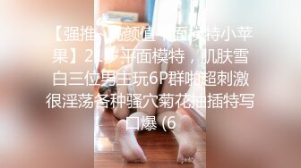 【强推~高颜值平面模特小苹果】21岁平面模特，肌肤雪白三位男主玩6P群啪超刺激很淫荡各种骚穴菊花抽插特写口爆 (6