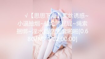 ❤️√【思思下海】黑丝诱惑~小逼抽烟~蜡烛滴屁屁~绳索捆绑~淫水直流 无套啪啪[0.68G/MP4/02:00:00]