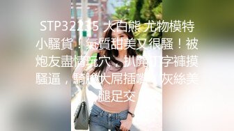 STP32235 大白熊 尤物模特小騷貨！氣質甜美又很騷！被炮友盡情玩穴，扒開丁字褲摸騷逼，騎臉大屌插嘴，灰絲美腿足交