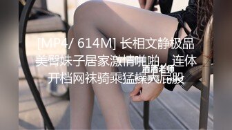 [MP4/ 614M] 长相文静极品美臀妹子居家激情啪啪，连体开档网袜骑乘猛操大屁股