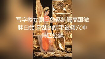 写字楼女厕白色系制服高跟微胖白领 杂乱的阴毛被骚穴冲得四处飘