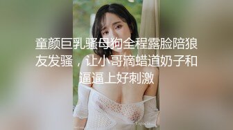 童颜巨乳骚母狗全程露脸陪狼友发骚，让小哥滴蜡道奶子和逼逼上好刺激